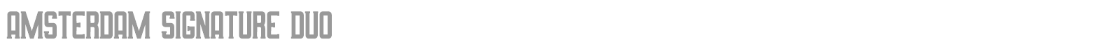 Amsterdam Signature Duo font preview